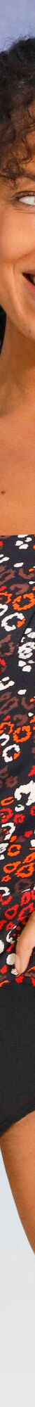 Haut de tankini adapté post-opératoire imprimé Tarafa (noir / paprika) Haut de tankini adapté post-opératoire imprimé Tarafa (noir / paprika)